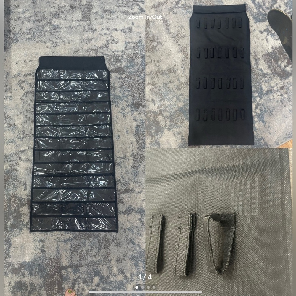 Black Hanging Jewelry Organizer